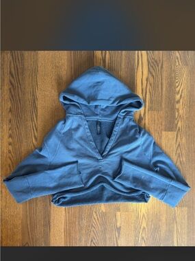 Skims rare blue terry V Neck Sweatshirt